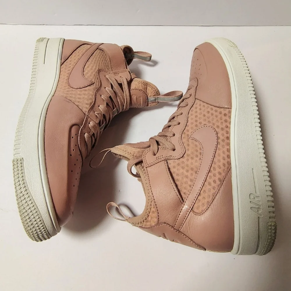 Nike Women's Air Force 1 Ultraforce Mid Lace-Up Sneakers Pink Size 10